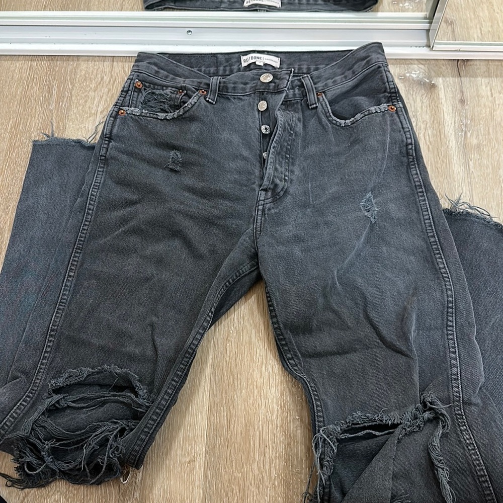 Redone gray/black jeans